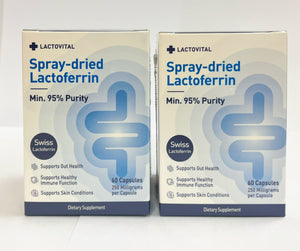 Lactovital 乳鐵蛋白膠囊 (2樽, 四個月份量套裝) Spray-dried Lactoferrin