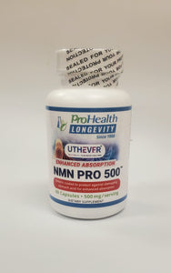 ProHealth LONGEVITY - NMN Pro 500 (NMN 15000) 增強吸收 膠囊 (醫藥級高純度, 60 粒, 每食用份量 500毫克)
