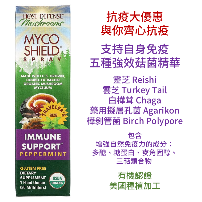 MycoShield® 增強免疫力薄荷噴霧