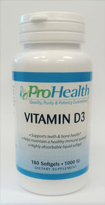 Prohealth 維他命D3 (短期的高攝入量有助於肺炎疫情期間提升抵抗力)